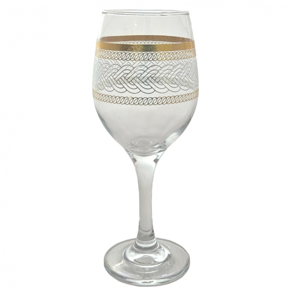 Product Image for Set 6 Pahare Sticla Lichior 320ml Impletit Gold 3057 DNC58976