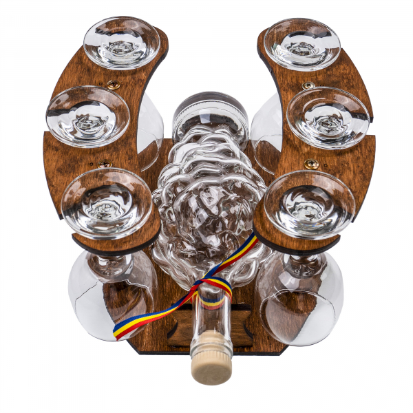 Product Image for Set 6 pahare vin cu sticla pe suport Zilan EXT 5645