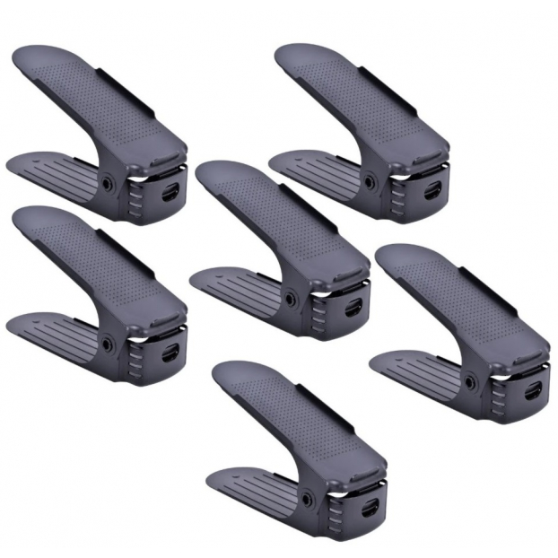 Product Image for Set 6 Suporturi Organizatoare de Pantofi 26x10x13cm Negre SR9143 JU