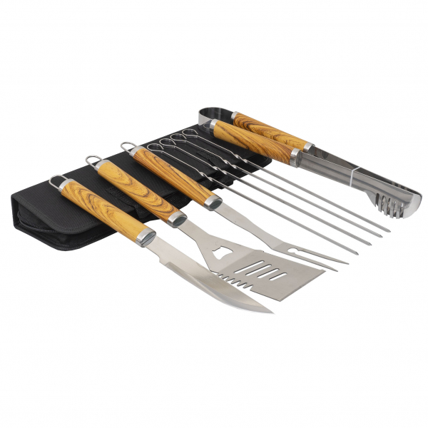 Product Image for Set 8 piese din INOX pentru gratar si borseta depozitare Zilan ZTS8330
