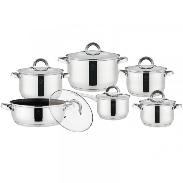 Product Image for Set oale din inox cu capac 12 piese Grunberg GR1513