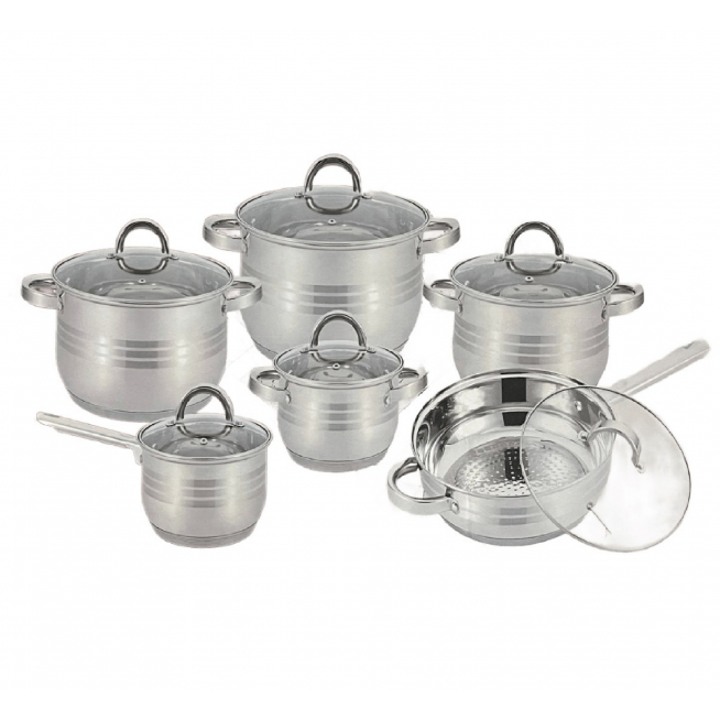 Product Image for Set oale inox cu capace 12 piese 5 straturi Kitchen PRO-1261