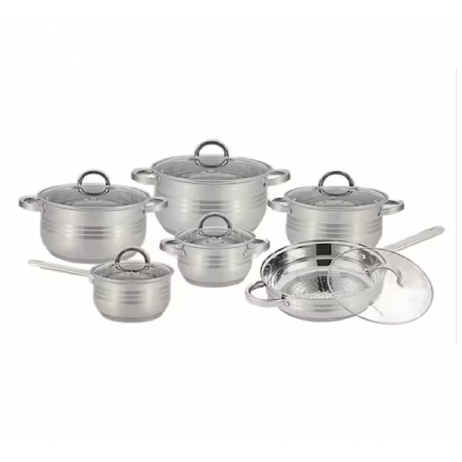Product Image for Set oale inox cu capace 12 piese 7 straturi Kitchen PRO-1260