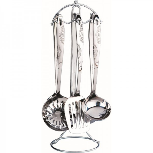Product Image for Set ustensile bucatarie Inox cu suport 7 piese Grunberg GR192
