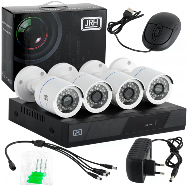 Product Image for Sistem de Supraveghere CCTV 4 Camere Video HDMI, Aplicatie AHD JRH