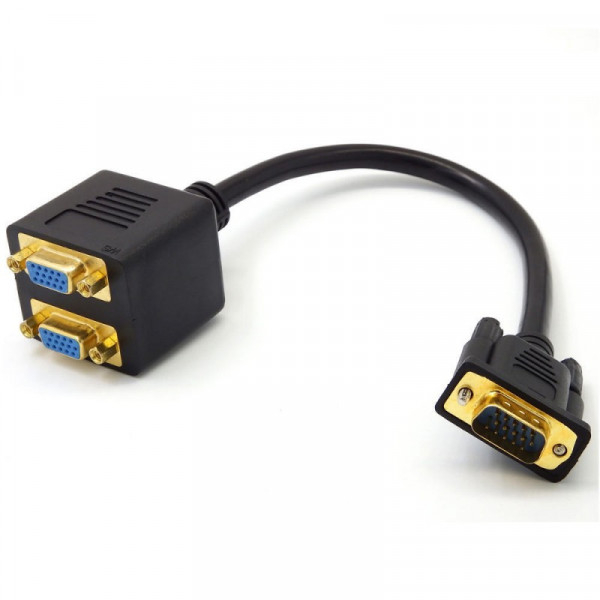 Product Image for Spliter VGA Tata - 2 VGA Mama Negru 20cm 11D010 XXM