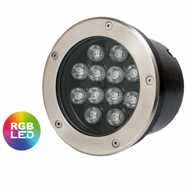 Product Image for Spot LED Pavaj IP65 12W RGB fara telecomanda MNR1993