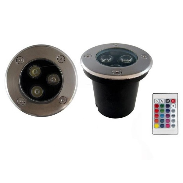 Product Image for Spot LED Pavaj IP65 3W RGB cu telecomanda MNR8806