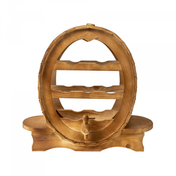 Product Image for Suport 7 sticle de vin cu canea din lemn de brad 50cm Zilan EXT 6095