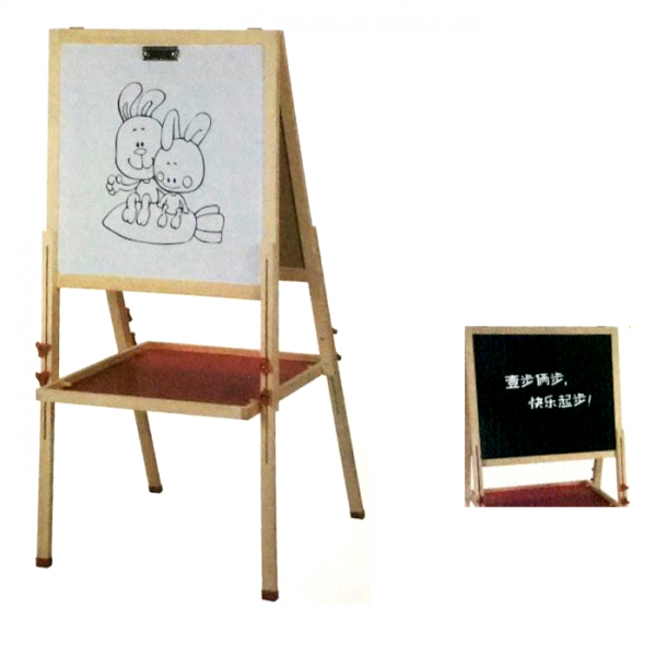 Product Image for Tabla Magnetica Copii Dubla de Desenat cu Creta 128x50cm