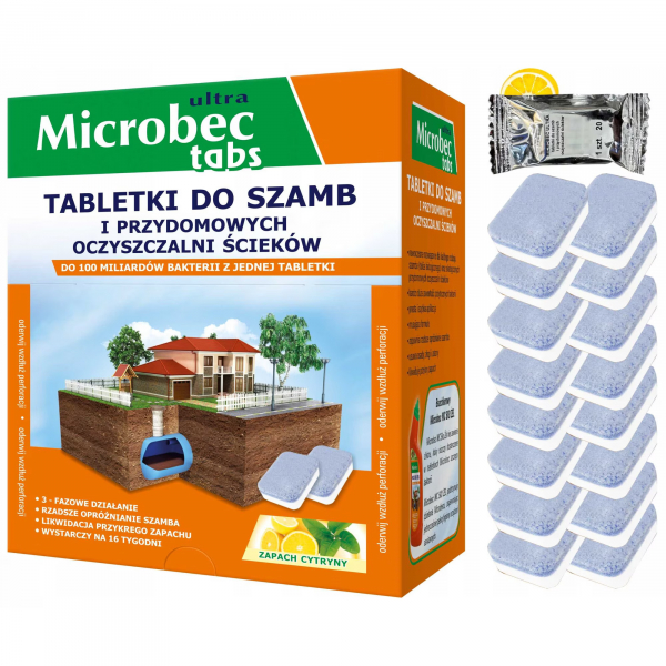 Product Image for Tablete enzimatice pentru fose septice Microbec 16x20g DNC24073