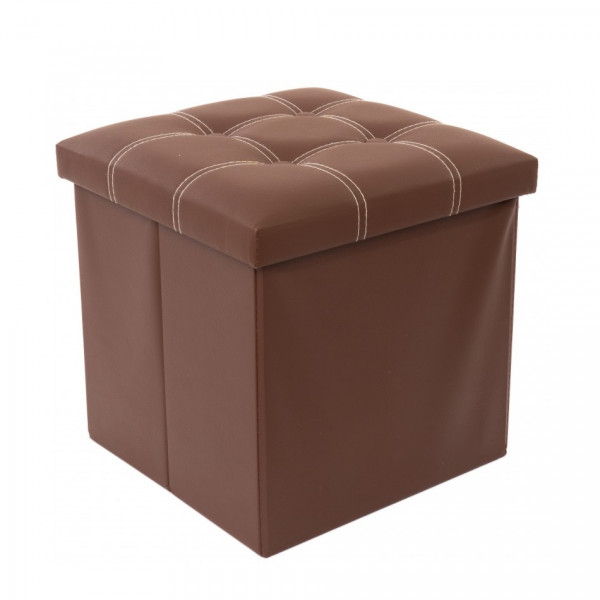 Product Image for Taburet cu Spatiu Depozitare Pliabil Compact 38x38cm TB54 Maro