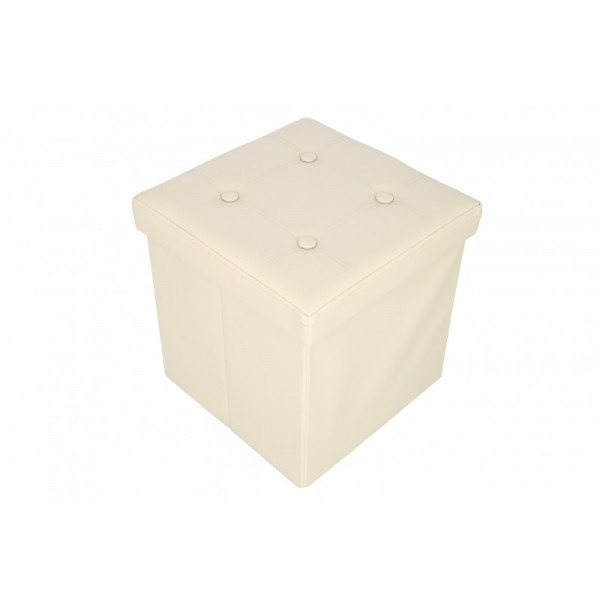 Product Image for Taburet Pliabil Depozitare Capac Reversibil 38x38cm TB75 Crem