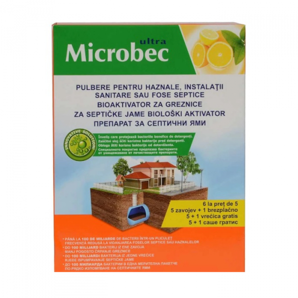 Product Image for Tratament Pentru Fose Septice 6×25gr Lamaie Microbec DNC62823