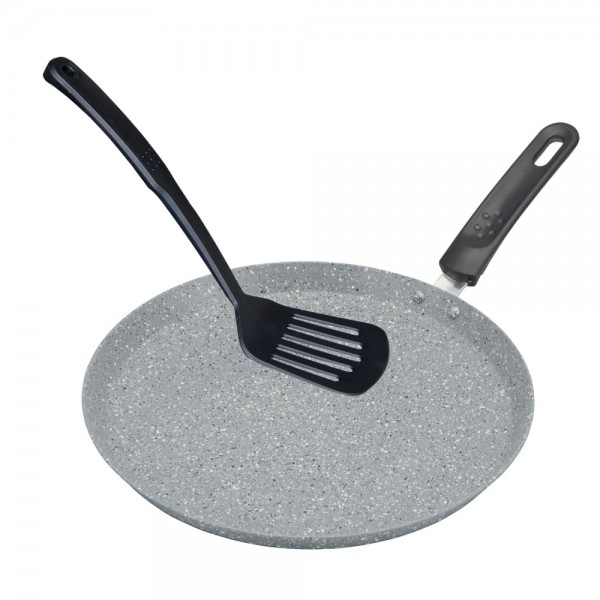 Tigaie Clatite Aluminiu Marmorata Cu Paleta 24cm Bohamnn Bh101024mrb