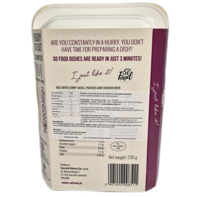4+1 Gratis Ready Meals Pachet de Pranz o Saptamana So Food 330g MGR