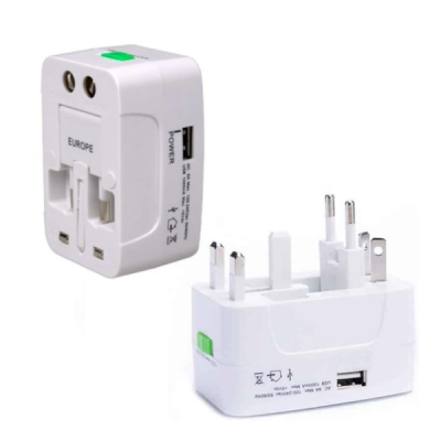 Adaptor Priza Universal Calatorii Stechere si Slot USB 5V 1A ObaStyle