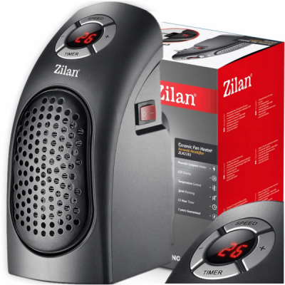Aeroterma ceramica Negru ecran LCD foarte puternica compacta Zilan ZLN2281