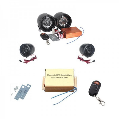 Alarma pentru Motocicleta cu Sistem Audio, Radio, MP3, USB si SD YW888