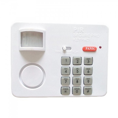 Alarma Wireless cu Senzor de Miscare PIN Acces si Buton Panica YL107