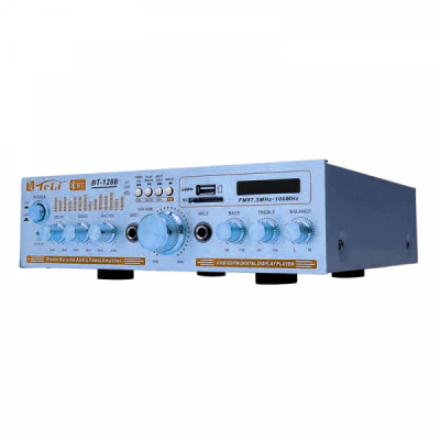 Amplificator Karaoke Bluetooth USB, suport SD, Telecomanda BT1288