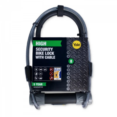 Antifurt bicicleta tip U Yale YUL2C/13/230/1 cu cheie 23cm MNR10097