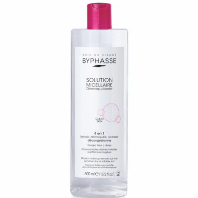 Apa Micelara Clear Skin 4in1 pentru piele uscata si sensibila 500ml Byphasse DNC40027