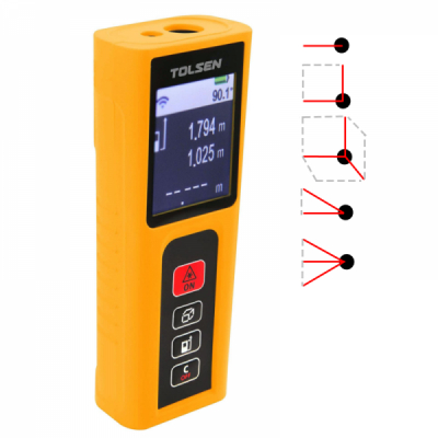 Aparat Masura cu Laser la Distanta 0.2-60m Tolsen 35074