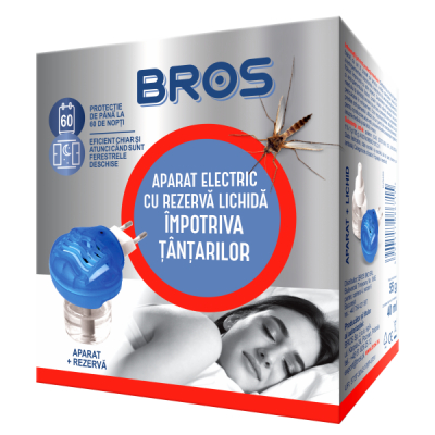 Aparat electric si rezerva lichida impotriva tantarilor 40ml Bros DNC24591