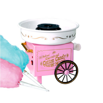 Aparat Vata de Zahar pe Bat Roz sau Rosu Cotton Candy Maker 450W