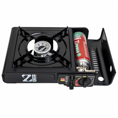 Aragaz camping aprindere automata dubla alimentare negru AD-2 Zilan ZTS5519