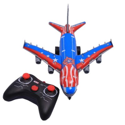 Avion cu Telecomanda Model Interactiv cu Lumini si Sunete pentru Copii 6807Y CWT