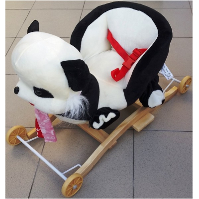 Balansoar cu Roti Muzical Urs Panda cu Ham Siguranta Copii BL108