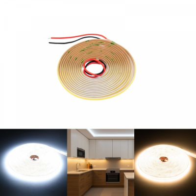 Banda LED COB 5m 560D/m 2in1 Alb Cald si Rece 2700K-6500K IP20 18A202 XXM