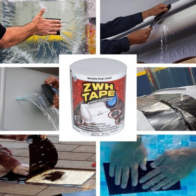 Banda Super Adeziva Reparatii Flex Tape Alba Mata 10x150cm 10150A 14B033 XXM