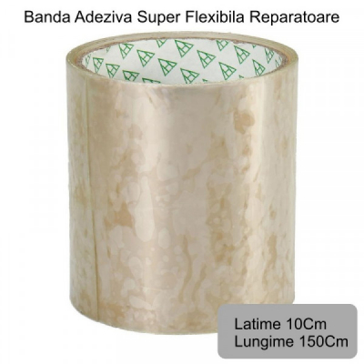 Banda Super Adeziva Reparatii Flex Tape Transparenta 10x150cm 10150T 14B031 XXM