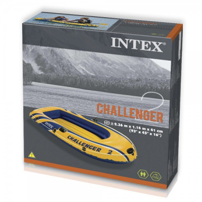 Barca gonflabila Intex Challenger 2 68366NP 2 persoane