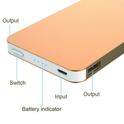 Baterie Externa Power Bank 8800mAh Metalizata