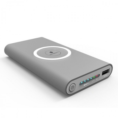 Baterie Externa Wireless si USB Qi Power Bank 10000