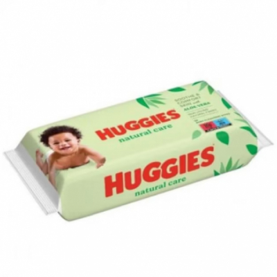 Bax 10 Pachete Servetele Umede Fibre Naturale 10x56buc Huggies Aloe Vera