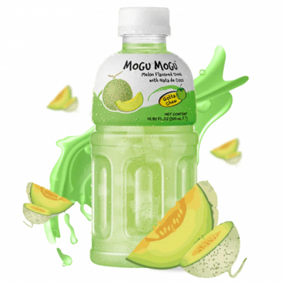 Bax 24 Sucuri Thai Mogu Mogu cu Nata de Coco, Aroma Melon 24 x 320ml