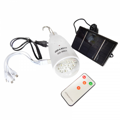 Bec 12LED Acumulator, Telecomanda,USB, Incarcare Solara si 220V GD5023