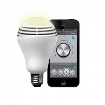 Bec cu Bluetooth LED 6W Multicolor Boxa Portabila MP3 3W Android
