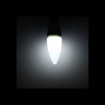 Bec cu LED 5W Alb Rece soclu E14 220V Glob tip Lumanare Mat TKO