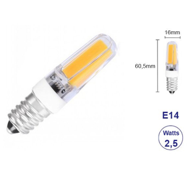 Bec cu LED Hota E14 2.5W 2700K MNR1029
