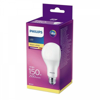 Bec cu LED Philips A67 19.5W 150W E27 WW 2700K 2500LM MNR5121