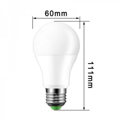 Bec cu LED 6x11cm si Senzor de Lumina E27 9W 6000K S09W 18C014 XXM