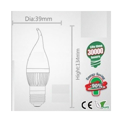 Bec cu LEDuri Economice E14 LED High Power lamp WH