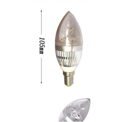 Bec LED Economic 3 LED Soclu  E14 LED High Power Lamp