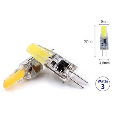Bec LED 3W COB LED Bulb 220V G4 6400K Alb Rece MNR8536